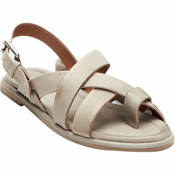 FRYE Women's Tait Softy Criss Cross Flat Sandal Grey, 9.5 M US - Picture 1 of 11